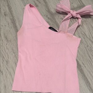 Vici Blush Pink One-Shoulder Camisole